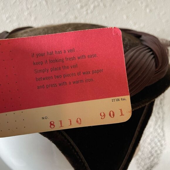 NWT Vintage 50/60’s Kerry Brooke Hat and Veil - Picture 7 of 8